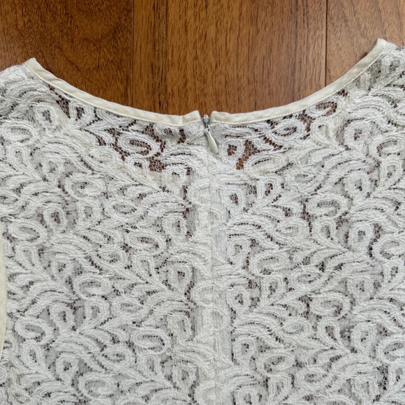 *LIKE NEW* White lace shift dress / tunic size M - Picture 3 of 7